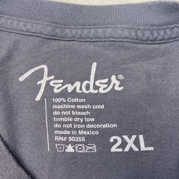 Fender Gray Short Sleeve Shirt Size 2XL - Picture 3 of 5